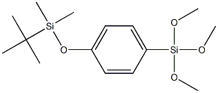 4-(t-BUTYLDIMETHYLSILOXY)PHENYLTRIMETHOXYSILANE 구조식 이미지