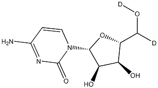 Cytidine-d2 구조식 이미지