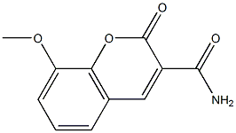 8-Methoxy-2-oxo-2H-chromene-3-carboxylic acid amide ,97% 구조식 이미지