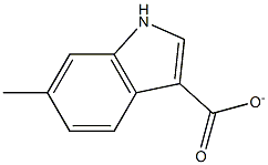 6-Methylindole-3-carboxylate 구조식 이미지