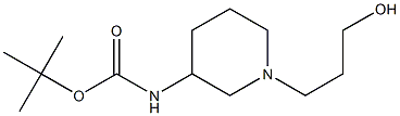 [1-(3-Hydroxy-propyl)-piperidin-3-yl]-carbaMic acid tert-butyl ester 구조식 이미지