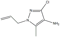 1-allyl-3-chloro-5-Methyl-1H-pyrazol-4-aMine 구조식 이미지