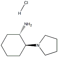 (1S,2S) 2-(1-pyrrolidinyl)-cyclohexanaMine hydrochloride Structure