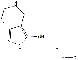 4,5,6,7-Tetrahydro-2H-pyrazolo[4,3-c]pyridin-3-ol dihydrochloride 구조식 이미지