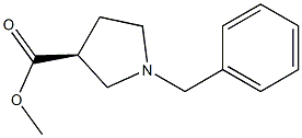 (S)-Methyl 1-benzylpyrrolidine-3-carboxylate 구조식 이미지