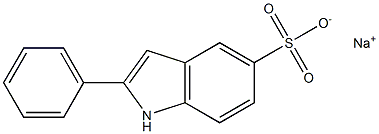 2-Phenylindole-5-sulphonicacidsodiuMsalt 구조식 이미지