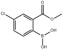 4-chloro-2-(Methoxycarbonyl)phenylboronic acid Structure
