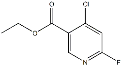 ethyl 4-chloro-6-fluoronicotinate Structure