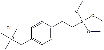 4-(TRIMETHOXYSILYLETHYL)BENZYLTRIMETHYLAMMONIUM CHLORIDE, 60% in Methanol Structure