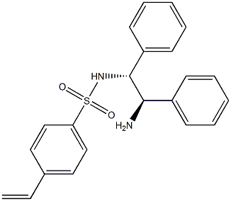 N-((1R,2R)-2-AMino-1,2-diphenylethyl)-4-vinylbenzensulfonaMide 구조식 이미지