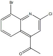 1-(8-broMo-2-chloroquinolin-4-yl)ethanone 구조식 이미지