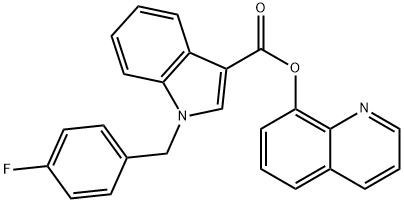 Quinolin-8-yl 1-(4-fluorobenzyl)-1H-indole-3-carboxylate Structure