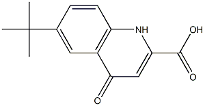 6-tert-Butyl-4-oxo-1,4-dihydro-quinoline-2-carboxylic acid Structure