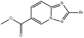 2-BroMo-[1,2,4]triazolo[1,5-a]pyridine-6-carboxylic acid Methyl ester Structure
