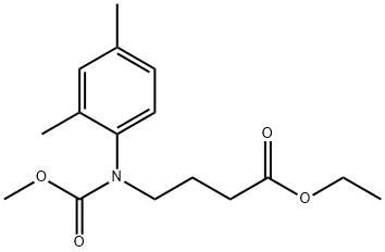 ethyl 4-((2,4-diMethylphenyl)(Methoxycarbonyl)aMino)butanoate 구조식 이미지