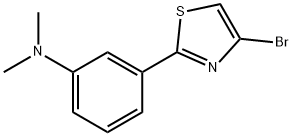 3-(4-broMothiazol-2-yl)-N,N-diMethylaniline Structure