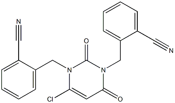 2,2'-((6-chloro-2,4-dioxopyriMidine-1,3(2H,4H)-diyl)bis(Methylene))dibenzonitrile Structure