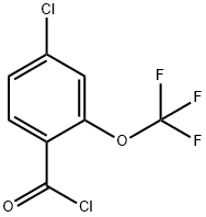 4-Chloro-2-(trifluoroMethoxy)benzoyl chloride, 97% 구조식 이미지