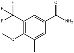 4-Methoxy-3-Methyl-5-(trifluoroMethyl)benzaMide, 97% Structure