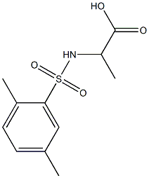 N-(2,5-DiMethylphenylsulfonyl)-DL-alanine, 96% 구조식 이미지