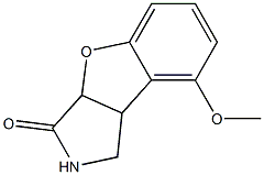 8-Methoxy-3a,8b-dihydro-1H-benzofuro[2,3-c]pyrrol-3(2H)-one 구조식 이미지