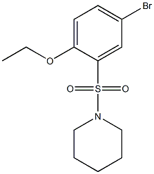 1- [(5- BroMo- 2- ethoxyphenyl) sulfonyl]piperidine Structure