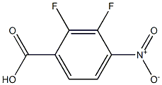 2,3-Difluoro-4-nitrobenzenecarboxylic acid 구조식 이미지