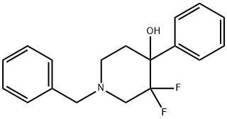 1-benzyl-3,3-difluoro-4-phenylpiperidin-4-ol Structure