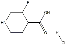 3-fluoropiperidine-4-carboxylic acid hydrochloride 구조식 이미지