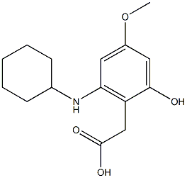 dicyclohexylaMine 2-(2-hydroxy-4-Methoxyphenyl)acetate Structure