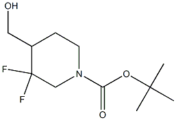 tert-butyl 3,3-difluoro-4-(hydroxyMethyl)piperidine-1-carboxylate 구조식 이미지