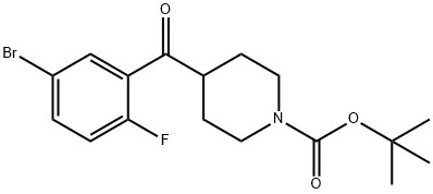 tert-butyl 4-(5-broMo-2-fluorobenzoyl)piperidine-1-carboxylate Structure