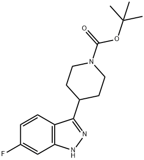 tert-butyl 4-(6-fluoro-1H-indazol-3-yl)piperidine-1-carboxylate Structure