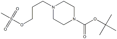 tert-butyl 4-(3-((Methylsulfonyl)oxy)propyl)piperazine-1-carboxylate Structure