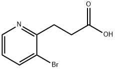 3-(3-broMopyridin-2-yl)propanoic acid 구조식 이미지