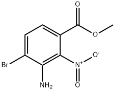 METHYL-3-AMINO-4-BROMO-2-NITROBENZOATE Structure