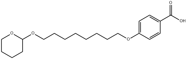 4-((8-((tetrahydro-2H-pyran-2-yl)oxy)octyl)oxy)benzoic acid Structure