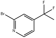 2-broMo-4-(1,1-difluoroethyl)pyridine Structure