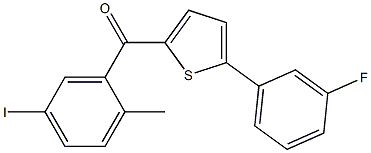 (5-(3-fluorophenyl)thiophen-2-yl)(5-iodo-2-Methylphenyl)Methanone 구조식 이미지