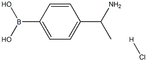 (4-(1-aMinoethyl)phenyl)boronic acid hydrochloride Structure