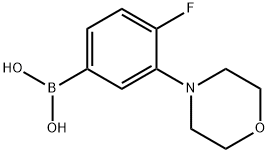 (4-fluoro-3-Morpholinophenyl)boronic acid Structure