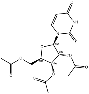 2',3',5'-Tri-O-acetyl-2-thiouridine Structure