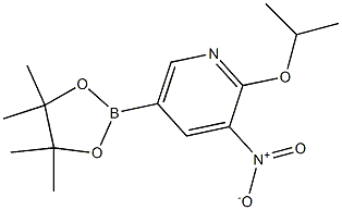 2-ISOPROPOXY-3-NITRO-5-(4,4,5,5-TETRAMETHYL-1,3,2-DIOXABOROLAN-2-YL)PYRIDINE Structure