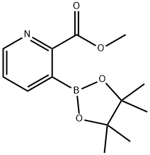 METHYL 3-(4,4,5,5-TETRAMETHYL-1,3,2-DIOXABOROLAN-2-YL)PICOLINATE Structure