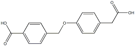 4-((4-(CarboxyMethyl)phenoxy)Methyl)benzoic acid Structure