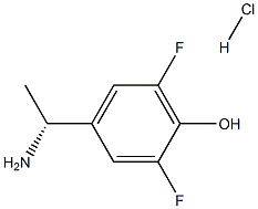 (R)-4-(1-aMinoethyl)-2,6-difluorophenol hydrochloride 구조식 이미지