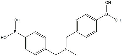 (((Methylazanediyl)bis(Methylene))bis(4,1-phenylene))diboronic acid 구조식 이미지