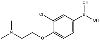 (3-chloro-4-(2-(diMethylaMino)ethoxy)phenyl)boronic acid Structure