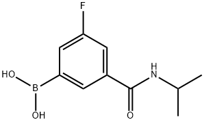 (3-fluoro-5-(isopropylcarbaMoyl)phenyl)boronic acid Structure