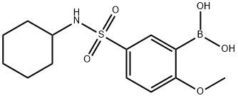 (5-(N-cyclohexylsulfaMoyl)-2-Methoxyphenyl)boronic acid Structure